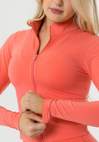FormLux™ Mid Length Jacket Juicy Peach Sports Bras Paragon Fitwear 