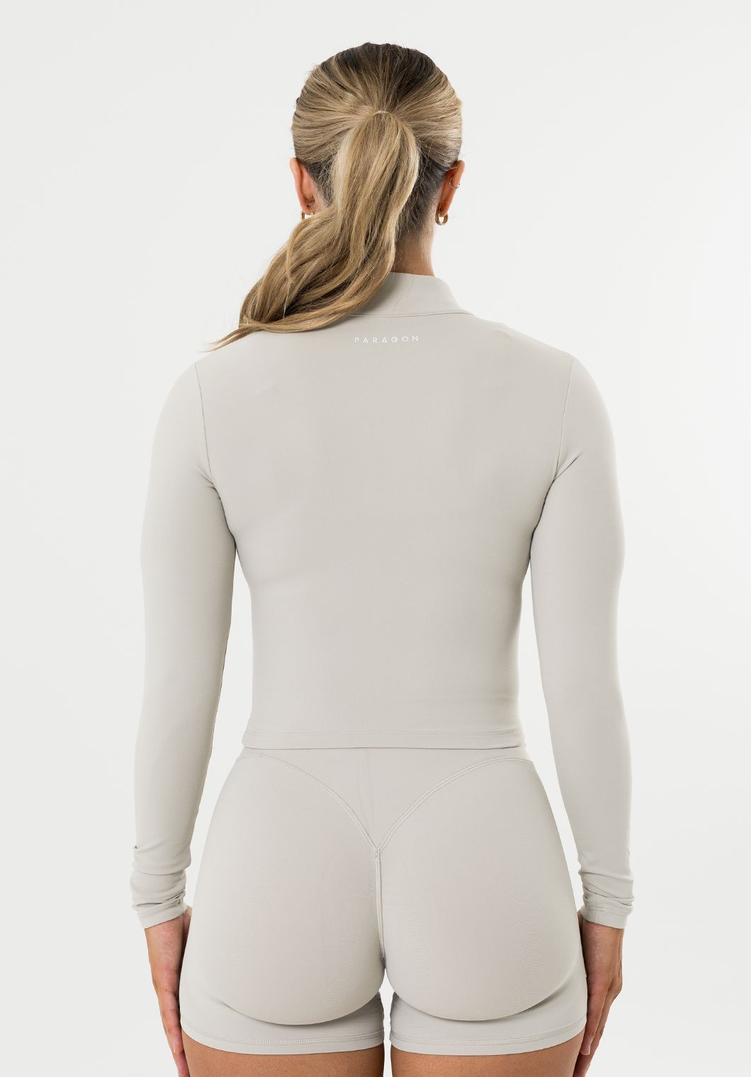 FormLux™ Mid Length Jacket Pearl Grey Sports Bras Paragon Fitwear 