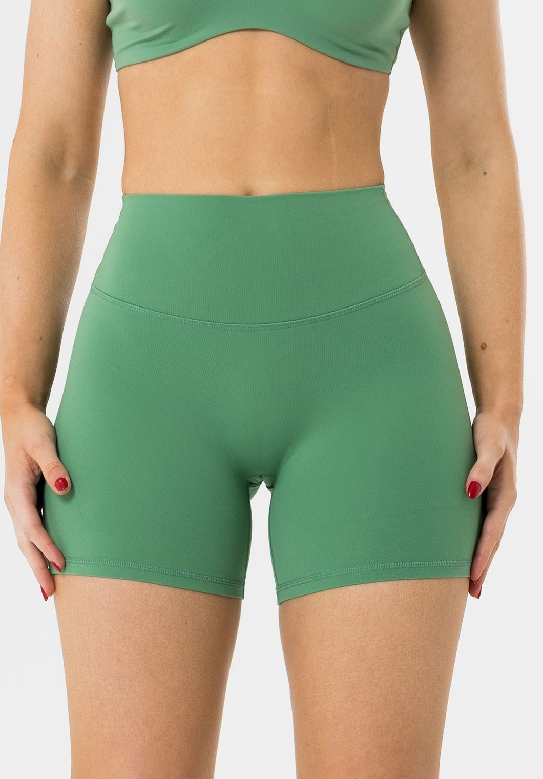 FormLux™ Original High-Rise Sculptseam® Plus Short 5” Avocado Shorts Paragon Fitwear 