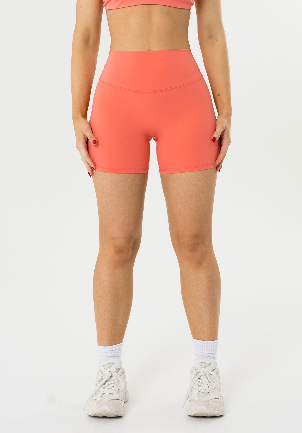 FormLux™ Original High-Rise Sculptseam® Plus Short 5” Juicy Peach Shorts Paragon Fitwear 