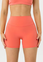 FormLux™ Original High-Rise Sculptseam® Plus Short 5” Juicy Peach Shorts Paragon Fitwear 