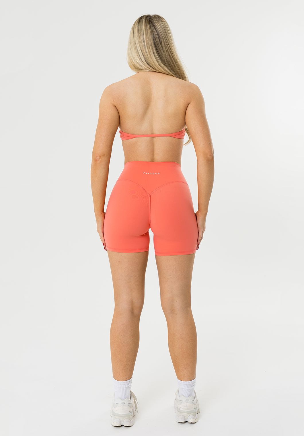FormLux™ Original High-Rise Sculptseam® Plus Short 5” Juicy Peach Shorts Paragon Fitwear 