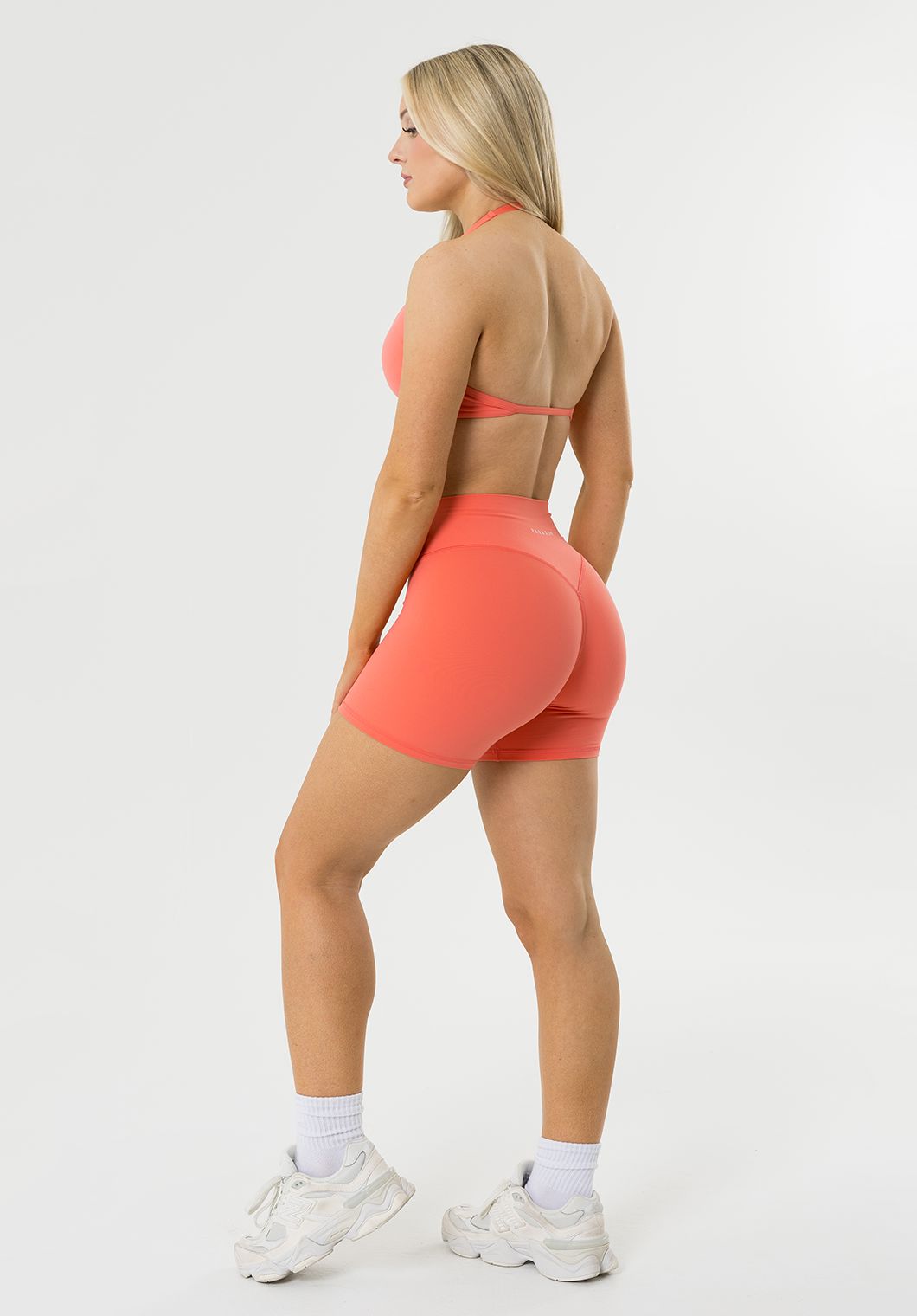 FormLux™ Original High-Rise Sculptseam® Plus Short 5” Juicy Peach Shorts Paragon Fitwear 