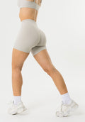 FormLux™ Original High-Rise Sculptseam® Plus Short 5” Pearl Grey Shorts Paragon Fitwear 