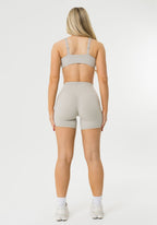 FormLux™ Original High-Rise Sculptseam® Plus Short 5” Pearl Grey Shorts Paragon Fitwear 