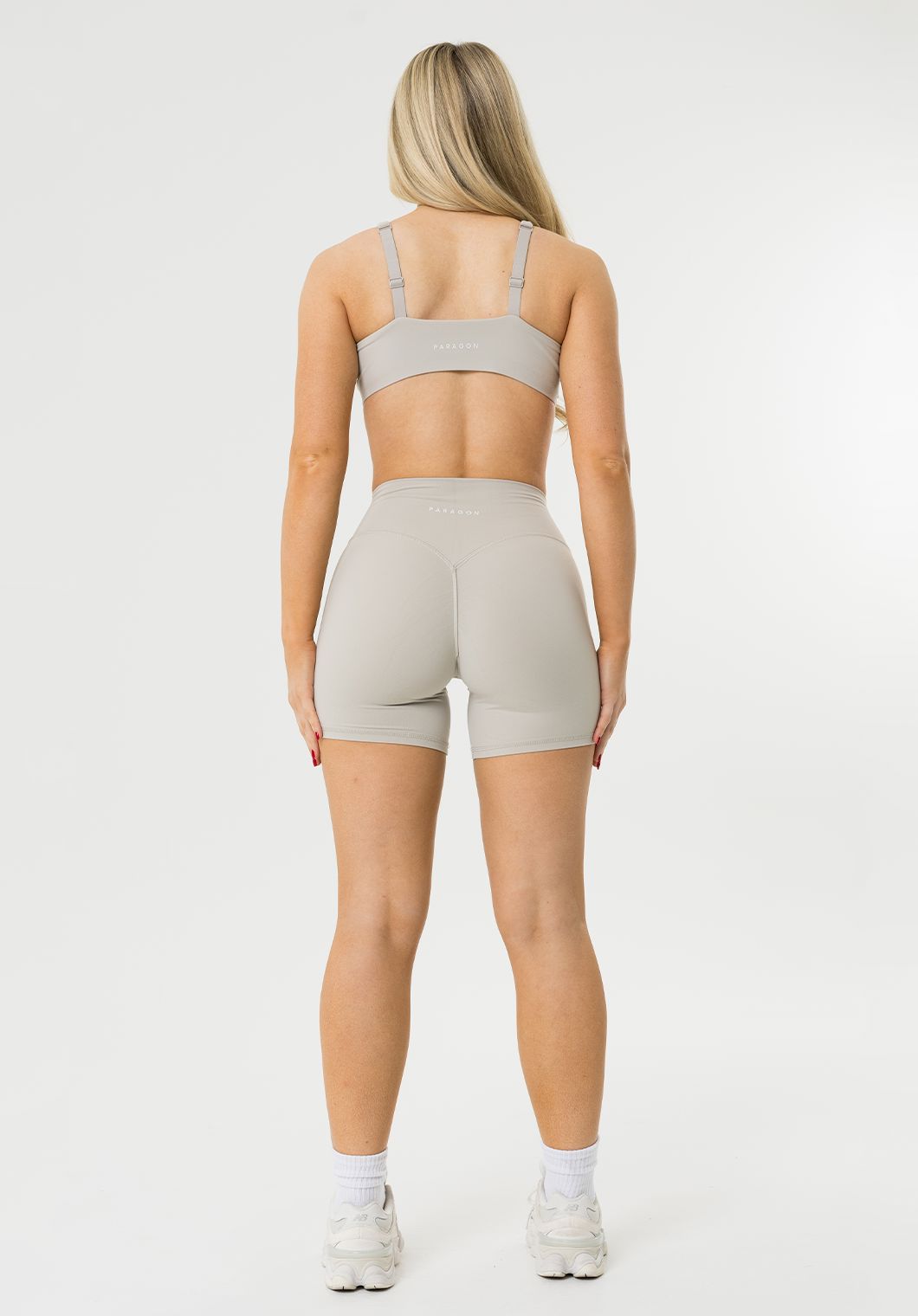 FormLux™ Original High-Rise Sculptseam® Plus Short 5” Pearl Grey Shorts Paragon Fitwear 