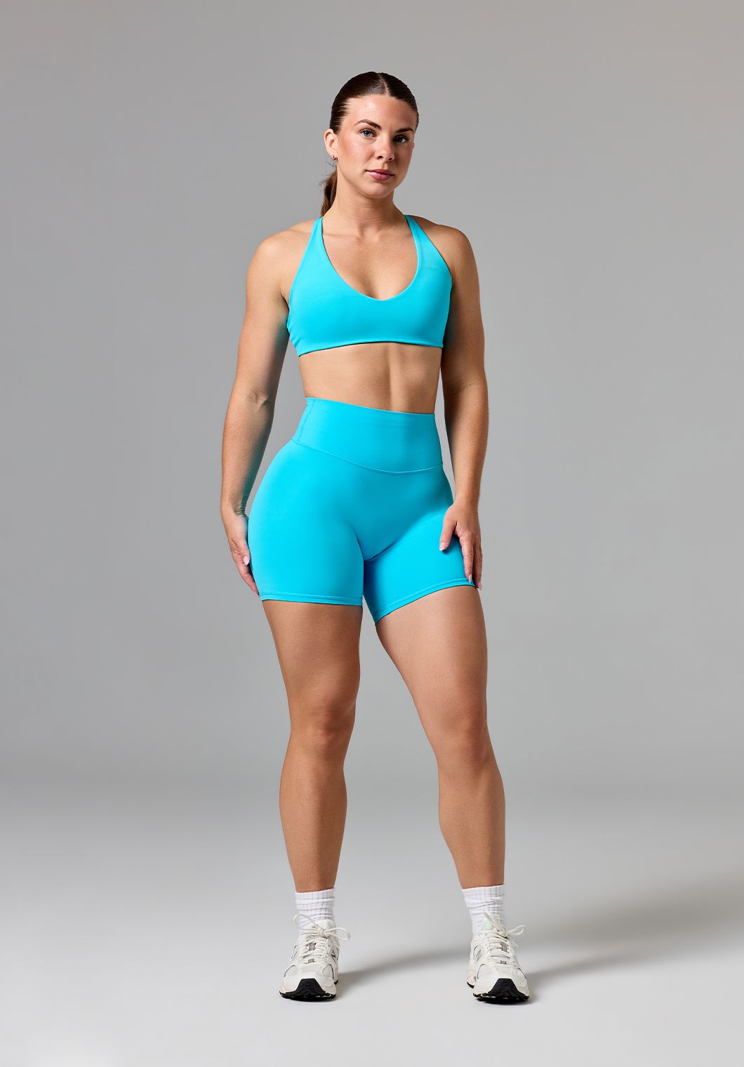 FormLux™ Original High-Rise Sculptseam® Plus Short 5” Azure Shorts Paragon Fitwear 