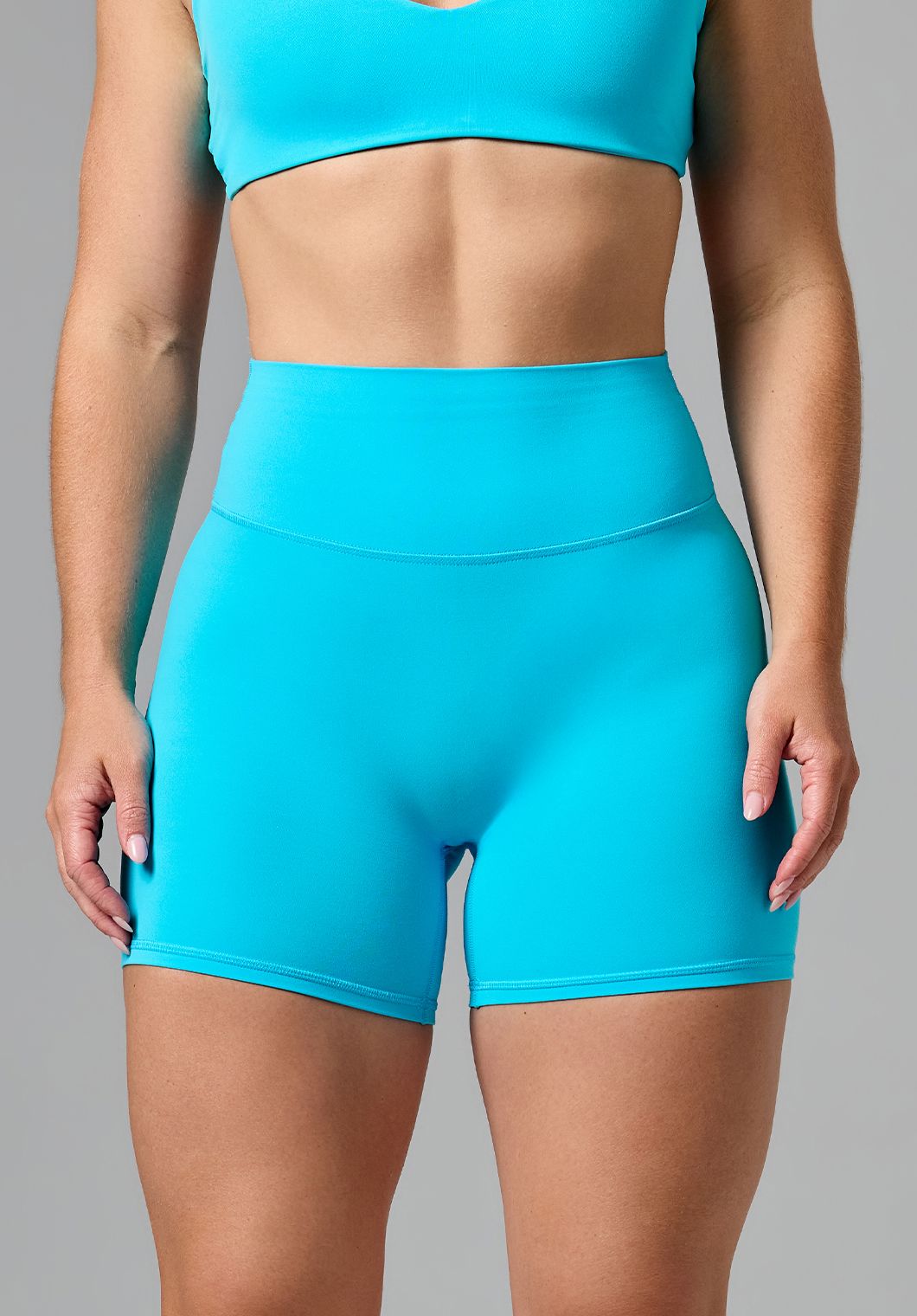 FormLux™ Original High-Rise Sculptseam® Plus Short 5” Azure Shorts Paragon Fitwear 
