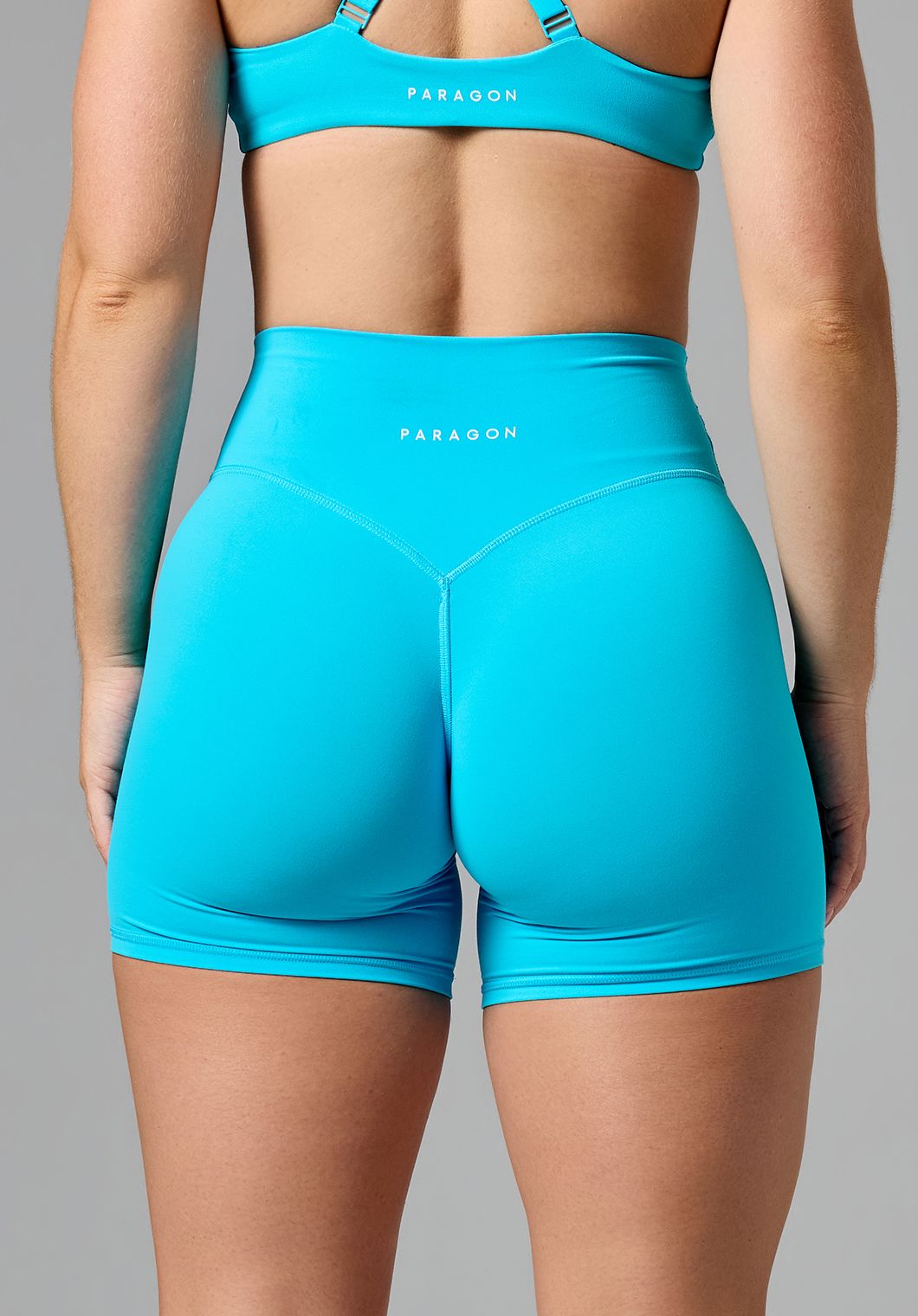 FormLux™ Original High-Rise Sculptseam® Plus Short 5” Azure Shorts Paragon Fitwear 