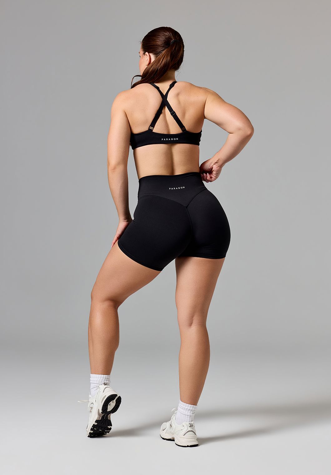 FormLux™ Original High-Rise Sculptseam® Plus Short 5” Black Shorts Paragon Fitwear 