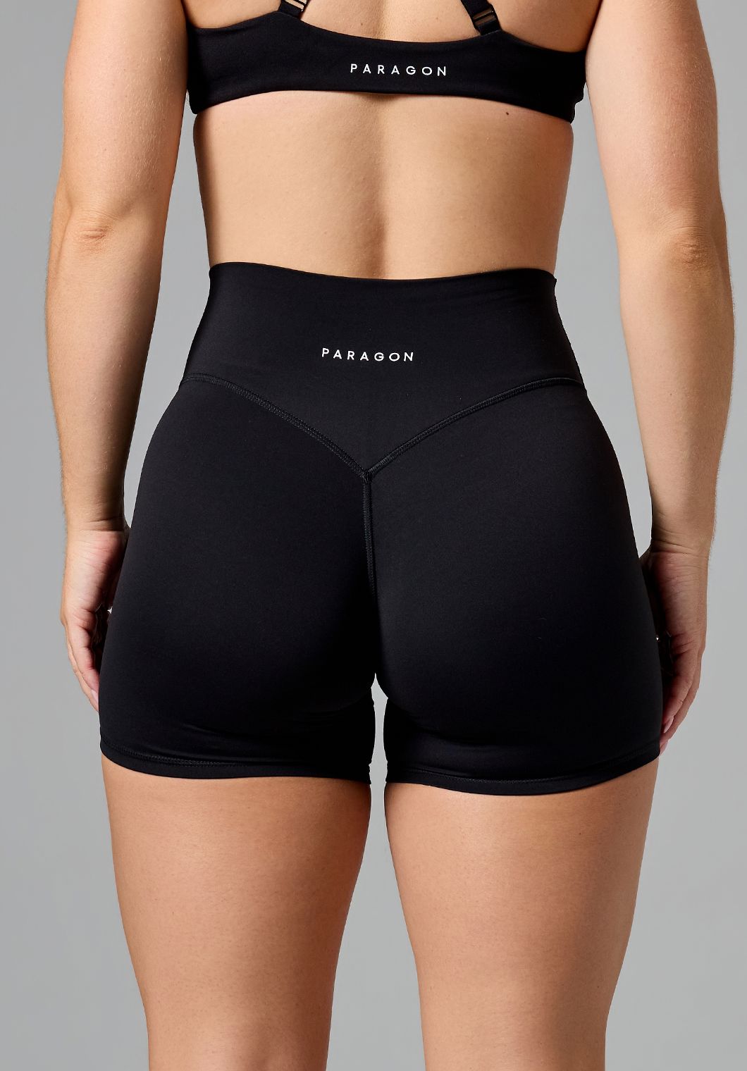 FormLux™ Original High-Rise Sculptseam® Plus Short 5” Black Shorts Paragon Fitwear 