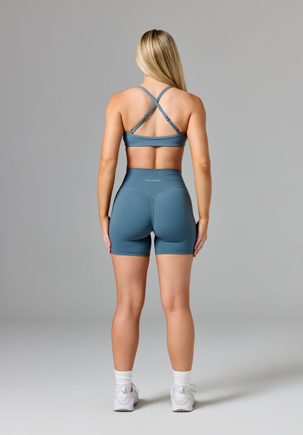 FormLux™ Original High-Rise Sculptseam® Plus Short 5” Slate Shorts Paragon Fitwear 