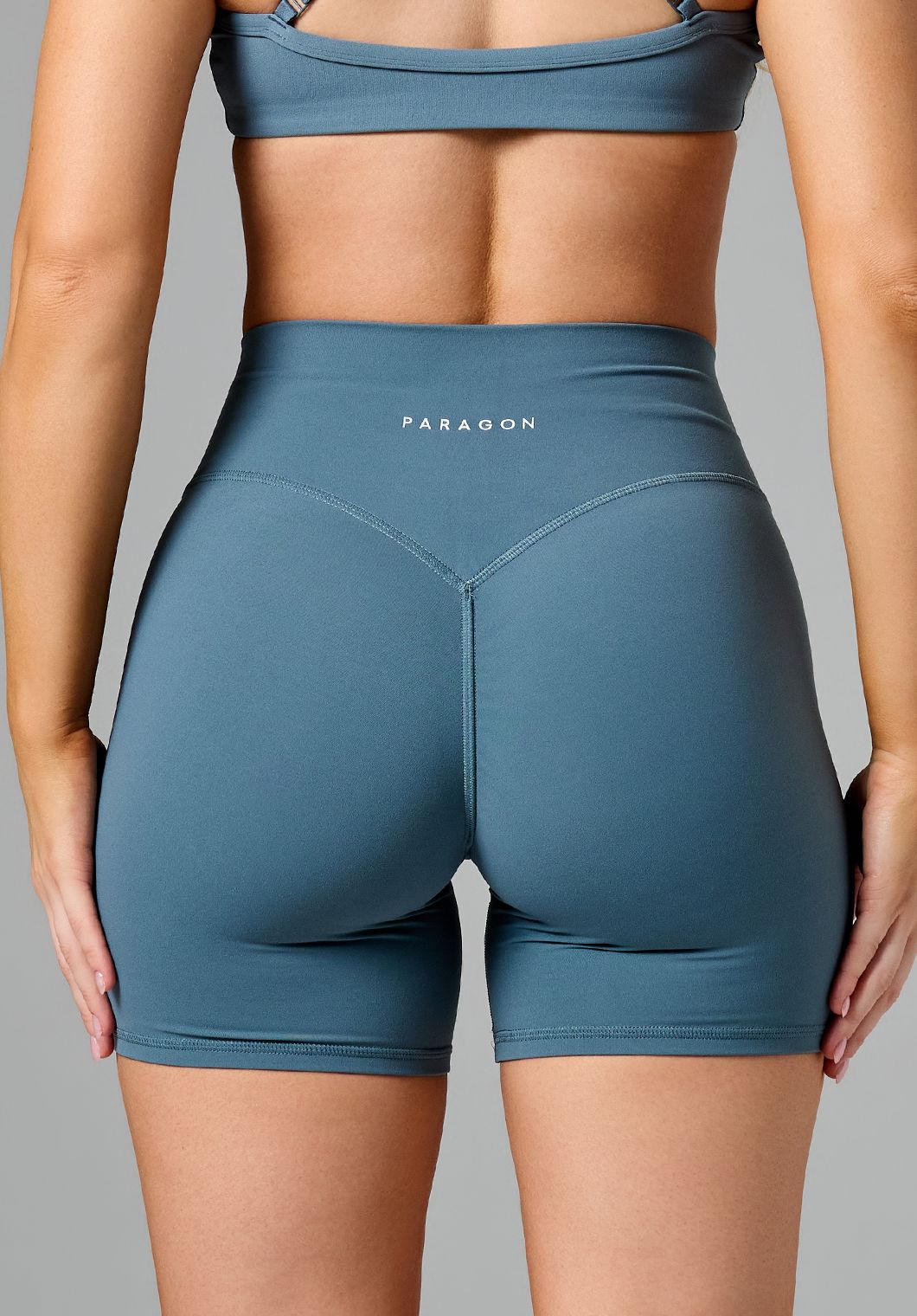 FormLux™ Original High-Rise Sculptseam® Plus Short 5” Slate Shorts Paragon Fitwear 