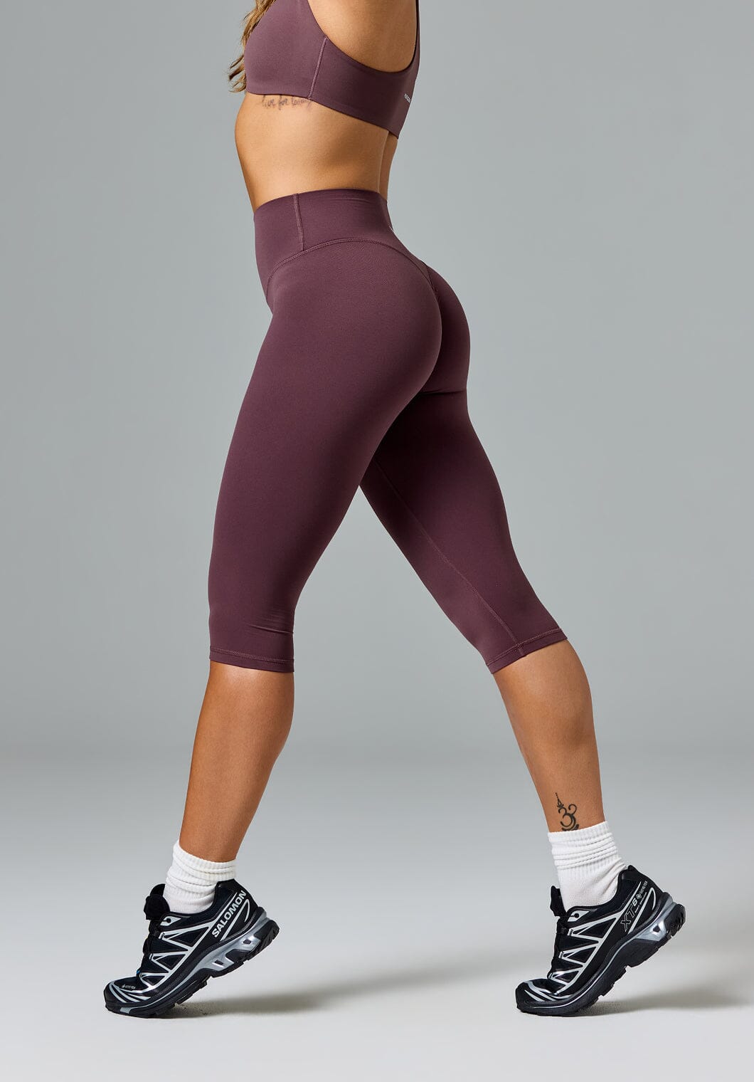 FormLux™ Original Sculptseam® Plus High-Rise Capri Cherry Cola Leggings/Joggers Paragon Fitwear 