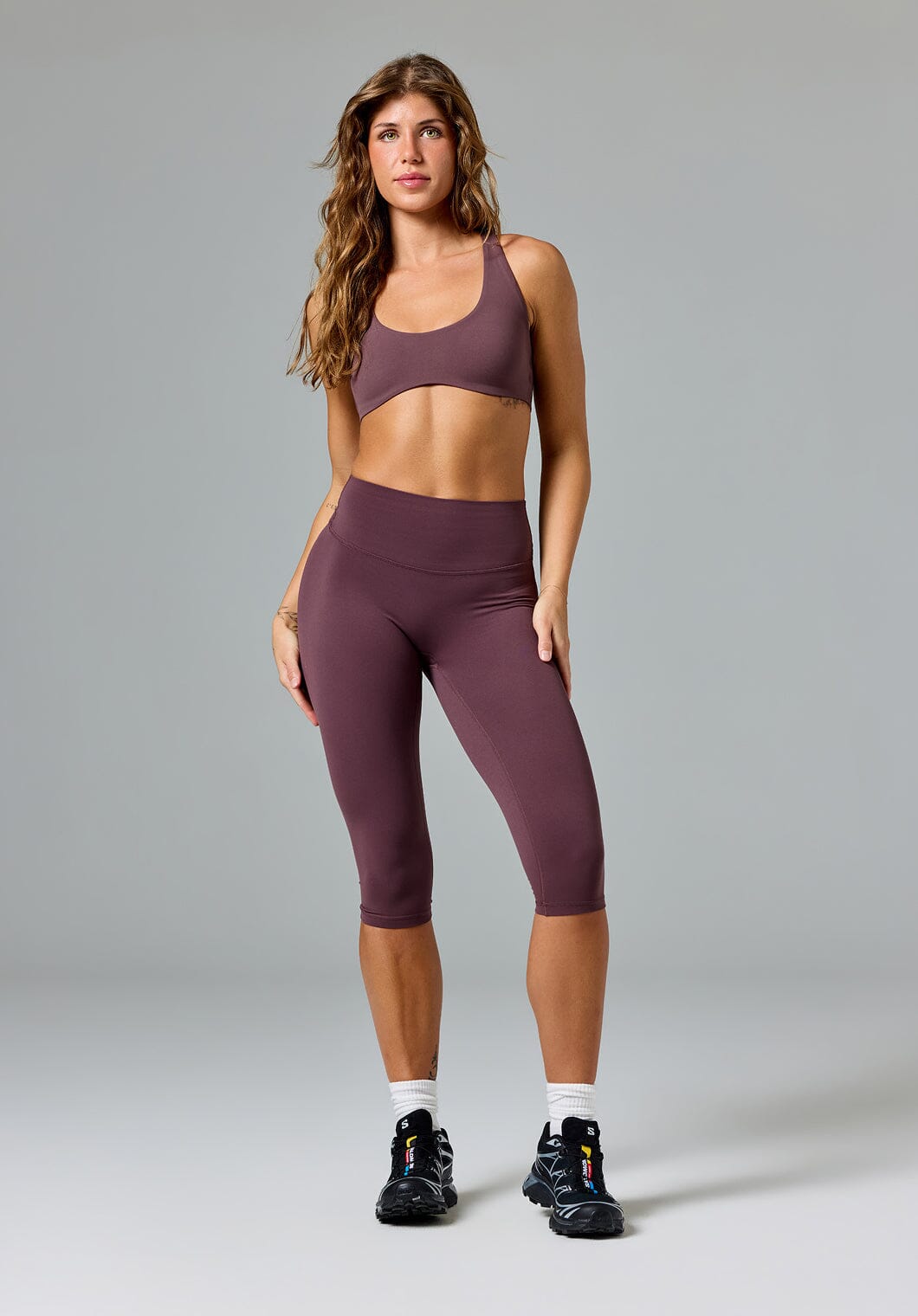 FormLux™ Original Sculptseam® Plus High-Rise Capri Cherry Cola Leggings/Joggers Paragon Fitwear 