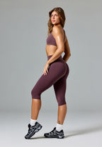 FormLux™ Original Sculptseam® Plus High-Rise Capri Cherry Cola Leggings/Joggers Paragon Fitwear 