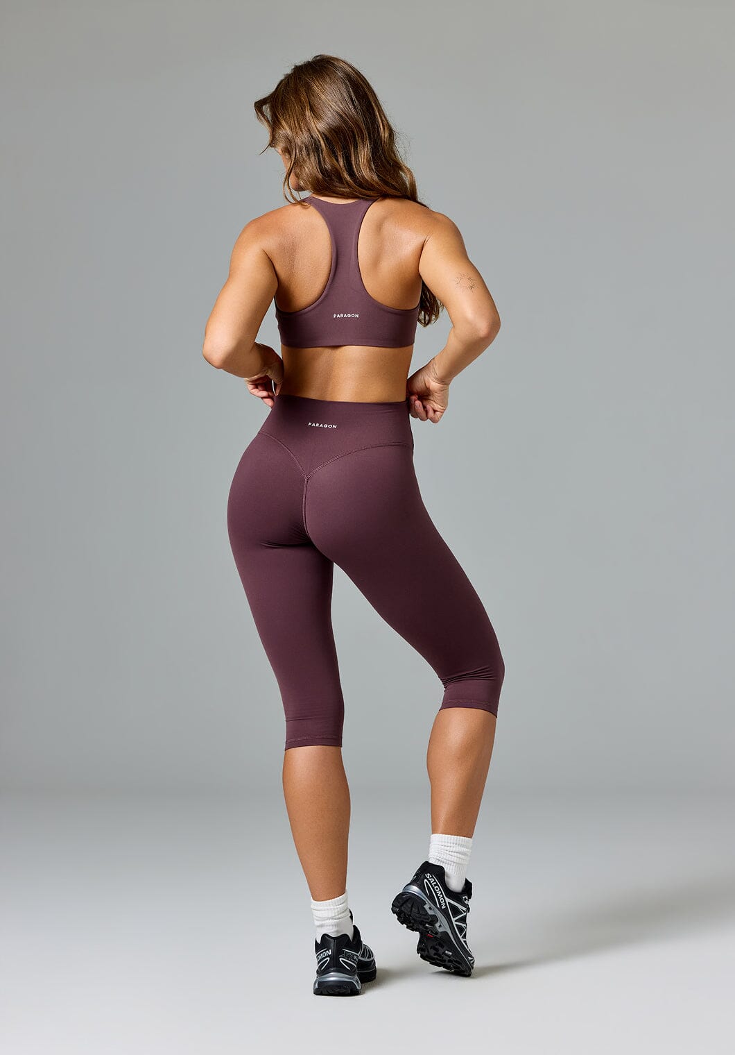 FormLux™ Original Sculptseam® Plus High-Rise Capri Cherry Cola Leggings/Joggers Paragon Fitwear 