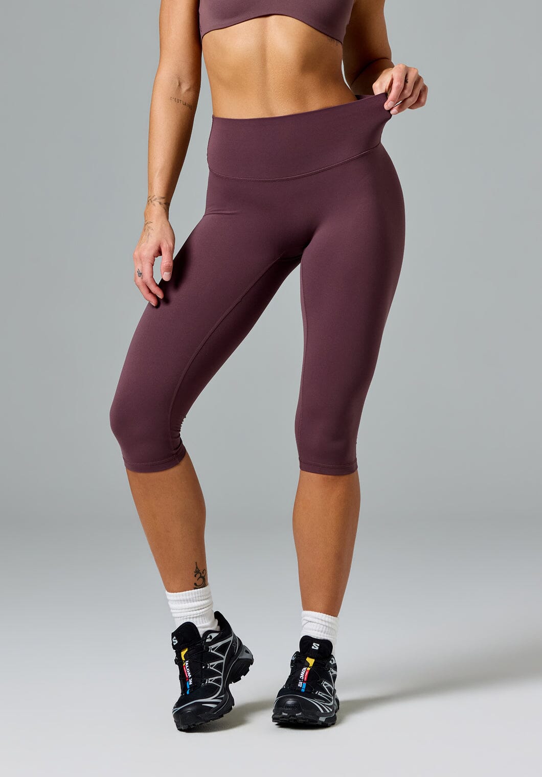 FormLux™ Original Sculptseam® Plus High-Rise Capri Cherry Cola Leggings/Joggers Paragon Fitwear 