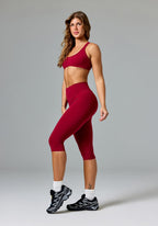 FormLux™ Original Sculptseam® Plus High-Rise Capri Red Amaranth Leggings/Joggers Paragon Fitwear 