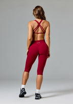 FormLux™ Original Sculptseam® Plus High-Rise Capri Red Amaranth Leggings/Joggers Paragon Fitwear 