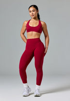 FormLux™ Original Sculptseam® Plus High-Rise Legging Red Amaranth Leggings/Joggers Paragon Fitwear 