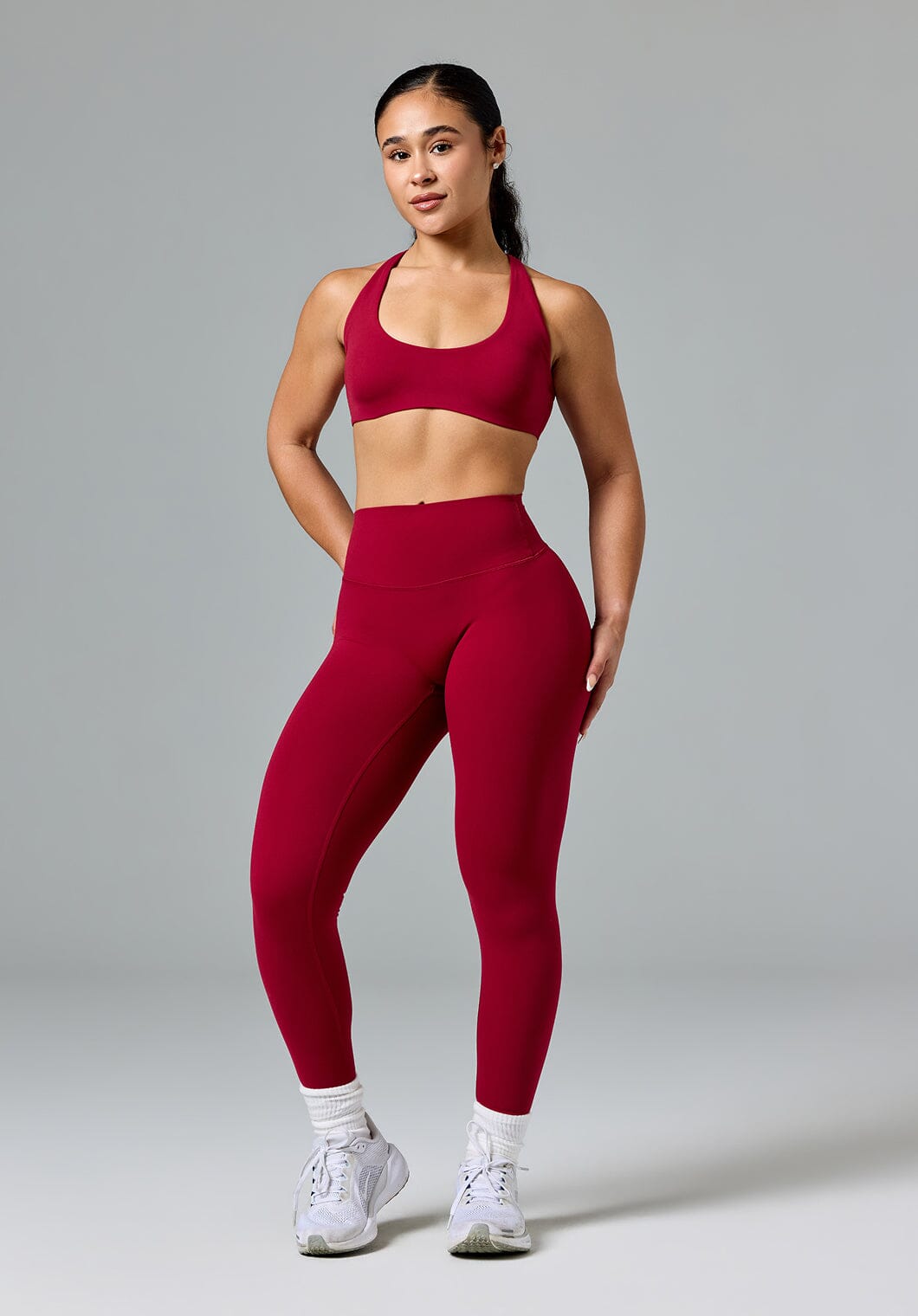 FormLux™ Original Sculptseam® Plus High-Rise Legging Red Amaranth Leggings/Joggers Paragon Fitwear 
