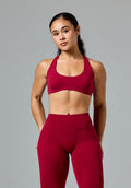 FormLux™ Racerback LiteSculpt™ Sports Bra Red Amaranth Sports Bras Paragon Fitwear 