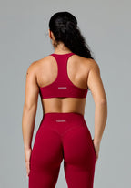 FormLux™ Racerback LiteSculpt™ Sports Bra Red Amaranth Sports Bras Paragon Fitwear 