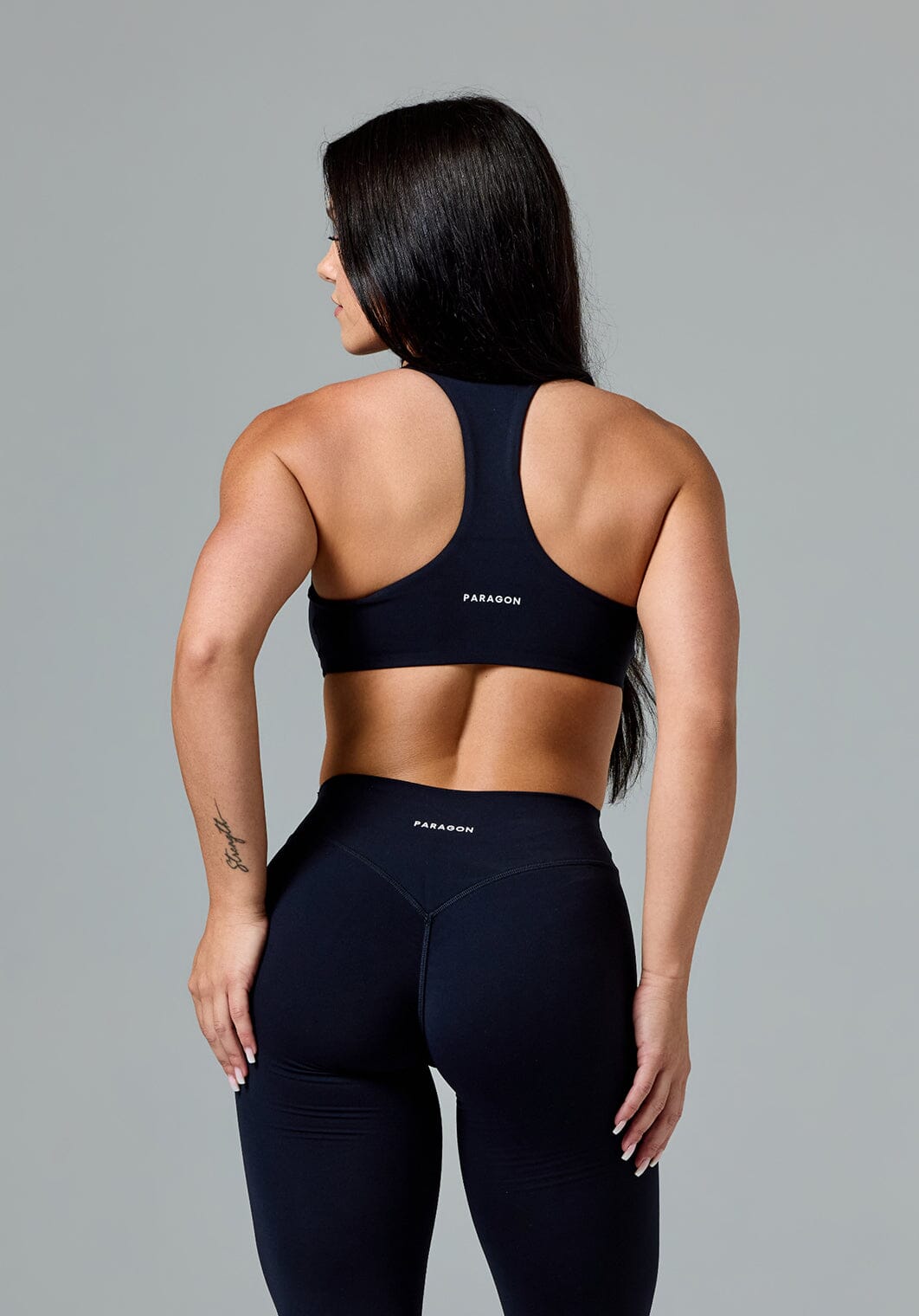 FormLux™ Racerback LiteSculpt™ Sports Bra Onyx Sports Bras Paragon Fitwear 