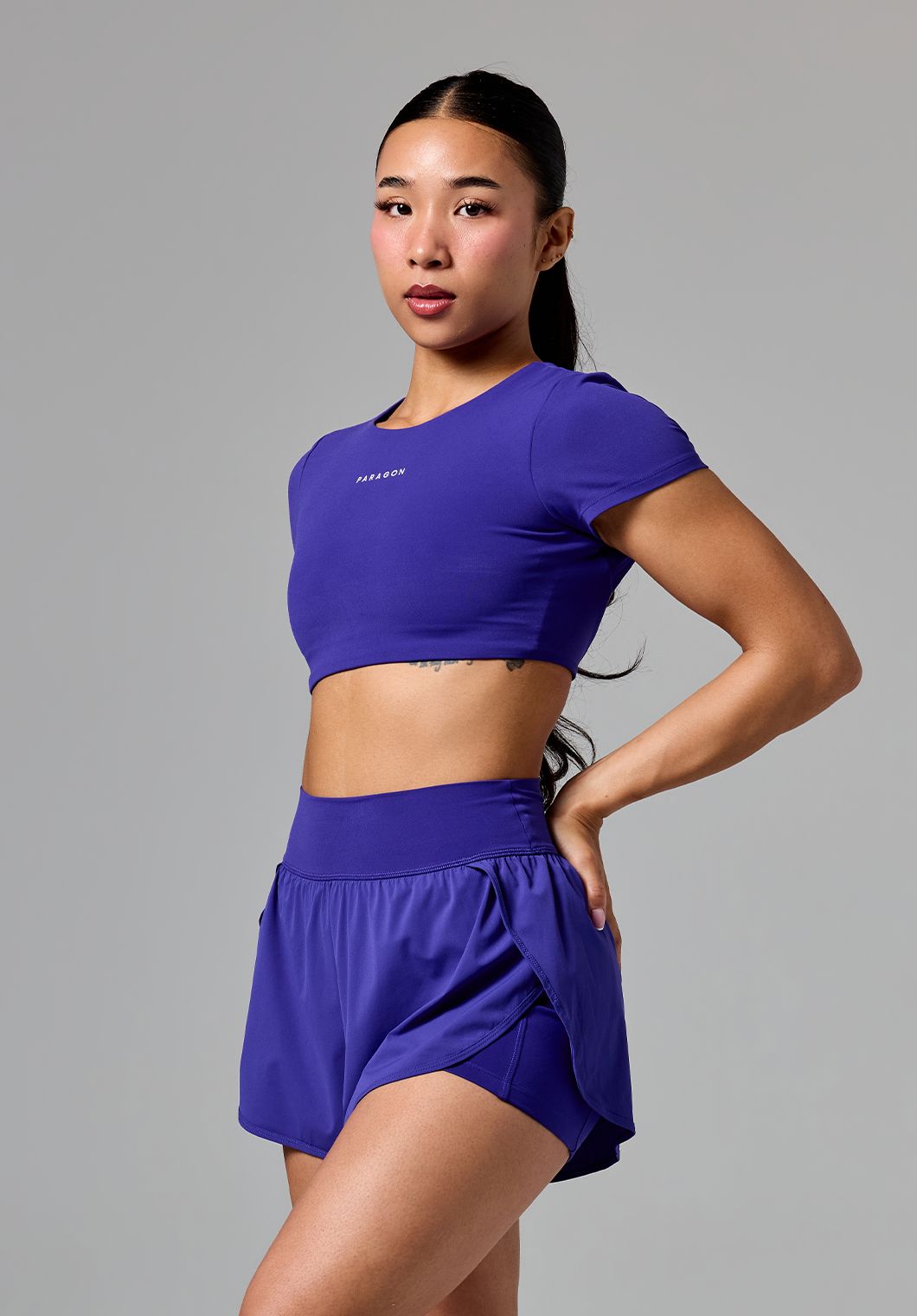 FormLux™ SmoothHold™ Open Back Crop Top Cosmic Tops/Tanks Paragon Fitwear 