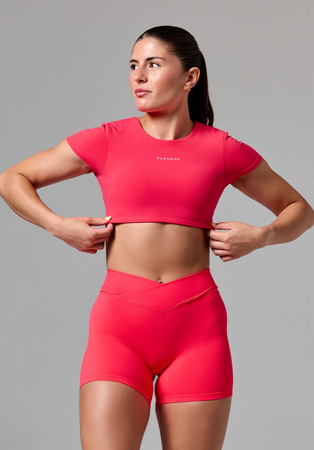FormLux™ SmoothHold™ Open Back Crop Top Hot Tropic Tops/Tanks Paragon Fitwear 