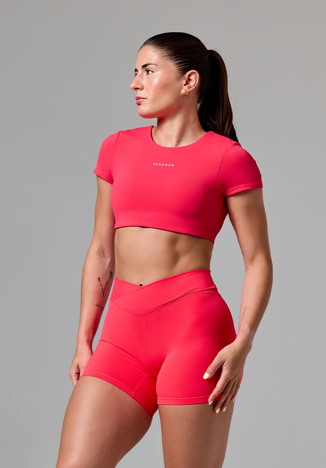 FormLux™ SmoothHold™ Open Back Crop Top Hot Tropic Tops/Tanks Paragon Fitwear 