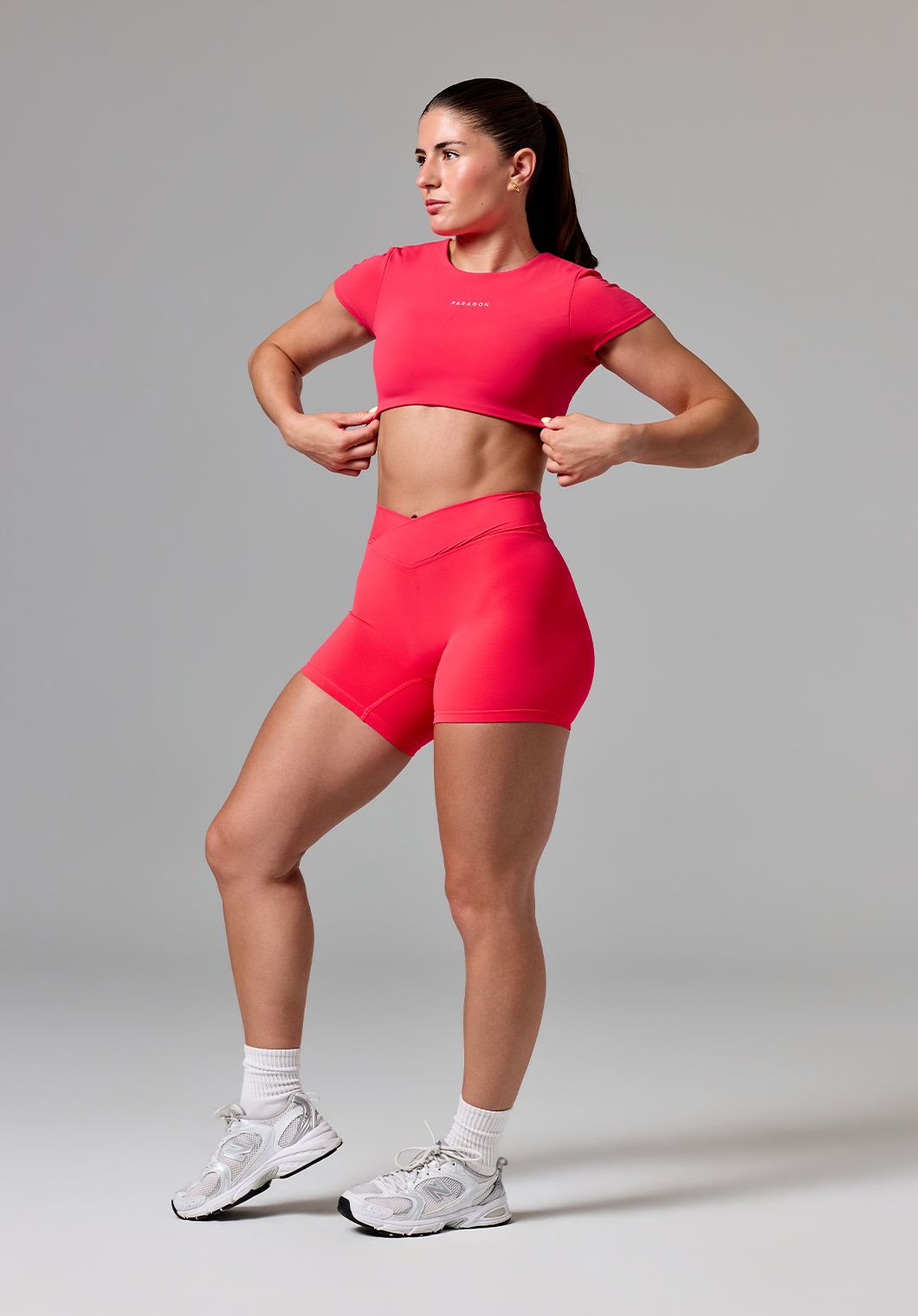 FormLux™ SmoothHold™ Open Back Crop Top Hot Tropic Tops/Tanks Paragon Fitwear 
