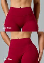 FormLux™ Original Sculptseam® Plus Mid-Rise Legging Red Amaranth Leggings/Joggers Paragon Fitwear 