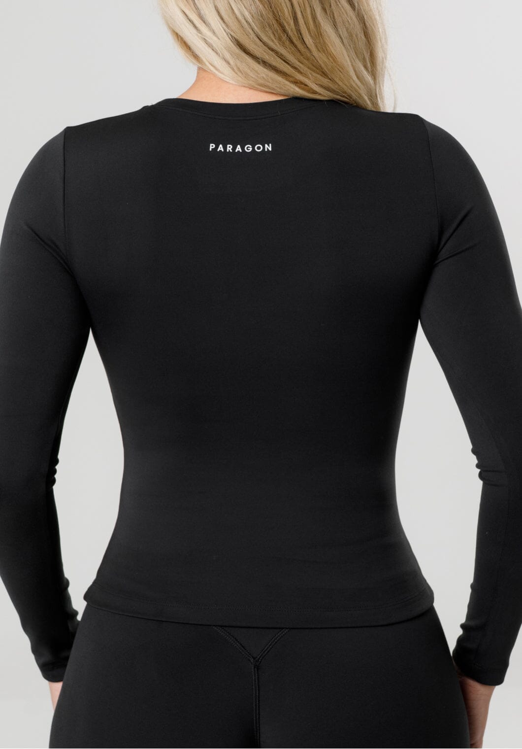 Reluna™ Full Length Long Sleeve Top Black Tops/Tanks Paragon Fitwear 