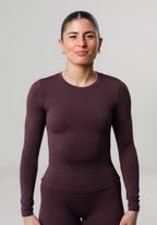 Reluna™ Full Length Long Sleeve Top Fig Tops/Tanks Paragon Fitwear 