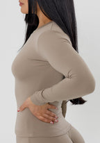 Reluna™ Full Length Long Sleeve Top Honey Tops/Tanks Paragon Fitwear 
