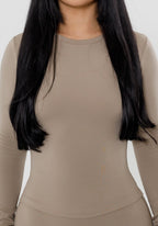 Reluna™ Full Length Long Sleeve Top Honey Tops/Tanks Paragon Fitwear 