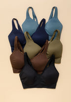 CurveFlex™ Seamless Form Bra Slate Sports Bras Paragon Fitwear 