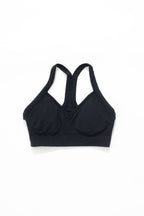 CurveFlex Rib Contour Seamless Bra Black Sports Bras Paragon Fitwear 