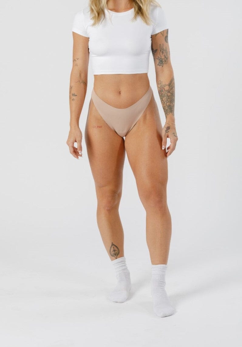 Cameltoe Coverage Thong Latte Underwear Paragon Fitwear 