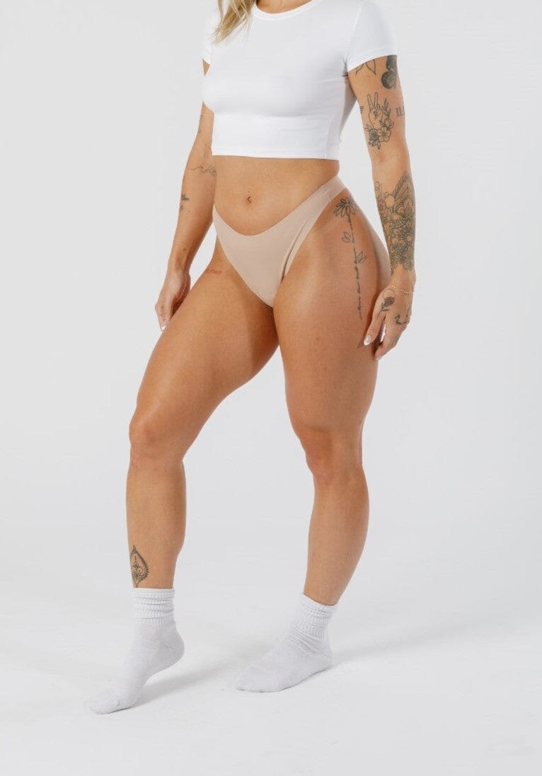 Cameltoe Coverage Thong Latte Underwear Paragon Fitwear 