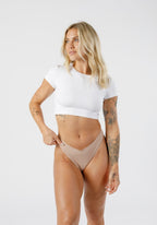 Cameltoe Coverage Thong Latte Underwear Paragon Fitwear 