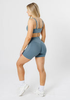 Reluna Empower Sculptseam® Plus Pocket Short 6” Slate Shorts Paragon Fitwear 