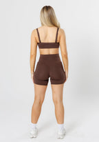 Reluna Empower Sculptseam® Plus Pocket Short 6” Walnut Shorts Paragon Fitwear 