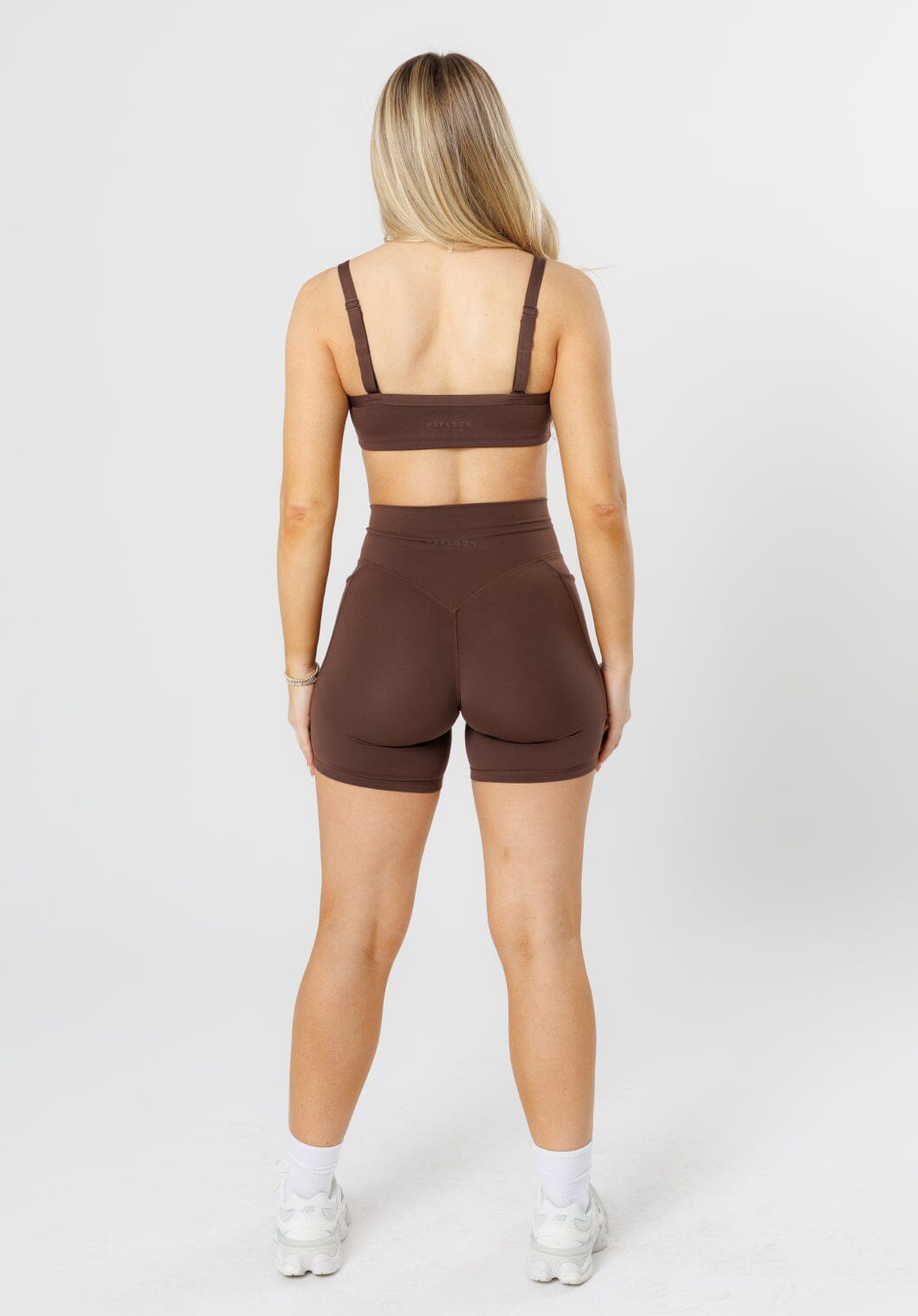 Reluna Empower Sculptseam® Plus Pocket Short 6” Walnut Shorts Paragon Fitwear 