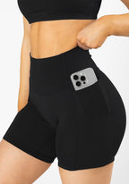 Reluna™ Empower Sculptseam® Pocket Short 6” Black Shorts Paragon Fitwear 