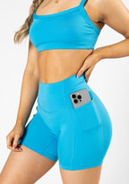Reluna™ Empower Sculptseam® Pocket Short 6” Lagoon Shorts Paragon Fitwear 
