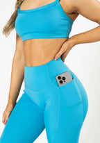 Reluna™ Empower Sculptseam® Pocket Legging Lagoon Leggings/Joggers Paragon Fitwear 