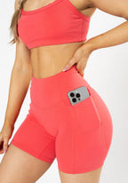 Reluna™ Empower Sculptseam® Pocket Short 6” Spicy Marg Shorts Paragon Fitwear 